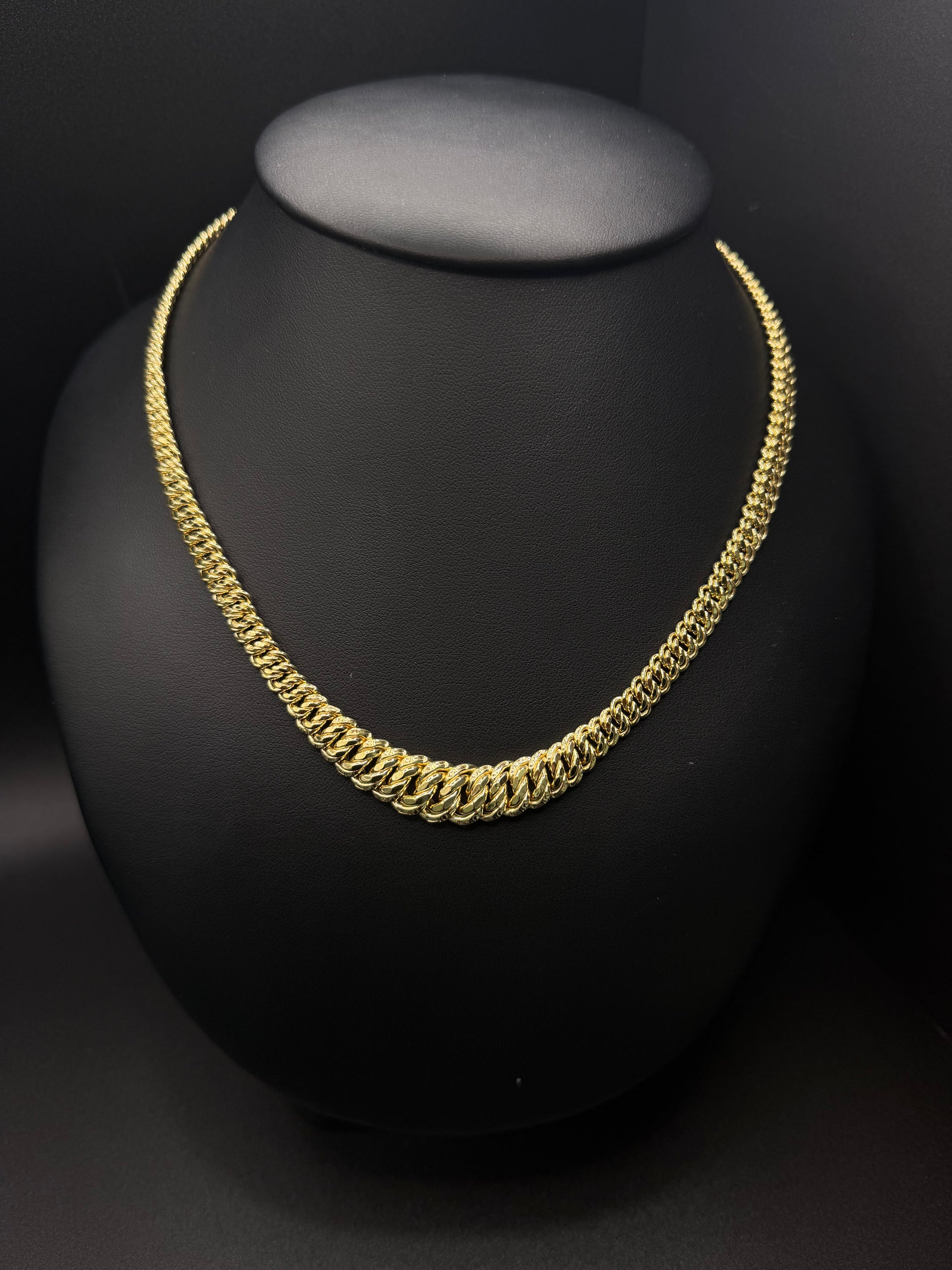 Graduated-design gold chain 10K Gold